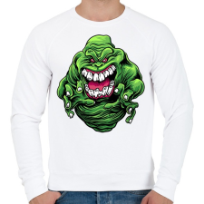 PRINTFASHION Zöld szellem - Férfi pulóver - Fehér férfi pulóver, kardigán