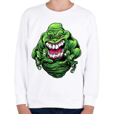 PRINTFASHION Zöld szellem - Gyerek pulóver - Fehér