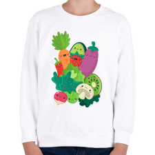 PRINTFASHION Zöldségek és gyümölcsök - Gyerek pulóver - Fehér gyerek pulóver, kardigán