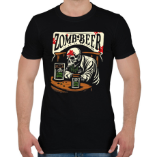 PRINTFASHION Zom-Beer - Férfi póló - Fekete