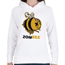 PRINTFASHION ZomBEE - Női kapucnis pulóver - Fehér női pulóver, kardigán