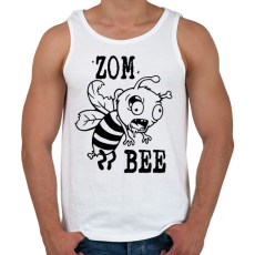 PRINTFASHION Zombeee - Férfi atléta - Fehér