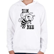 PRINTFASHION Zombeee - Gyerek kapucnis pulóver - Fehér gyerek pulóver, kardigán