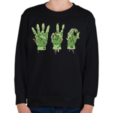 PRINTFASHION Zombi 420 - Gyerek pulóver - Fekete gyerek pulóver, kardigán