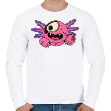 PRINTFASHION Zombi Axolotl - Férfi pulóver - Fehér