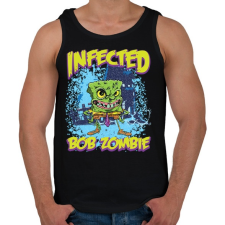 PRINTFASHION Zombi Bob - Férfi atléta - Fekete atléta, trikó