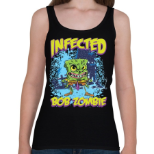 PRINTFASHION Zombi Bob - Női atléta - Fekete női trikó