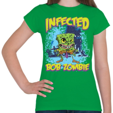 PRINTFASHION Zombi Bob - Női póló - Zöld női póló
