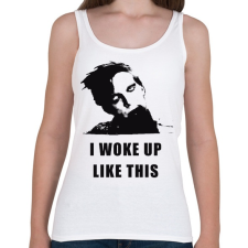 PRINTFASHION ZOMBI ÉBREDÉS - Női atléta - Fehér női trikó