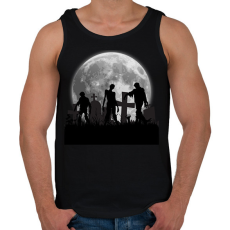 PRINTFASHION Zombi - Férfi atléta - Fekete