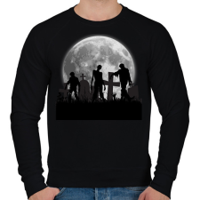 PRINTFASHION Zombi - Férfi pulóver - Fekete férfi pulóver, kardigán