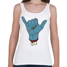 PRINTFASHION Zombi kéz - Női atléta - Fehér női trikó