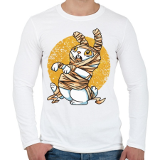 PRINTFASHION Zombi múmia nyúl - Férfi hosszú ujjú póló - Fehér férfi póló
