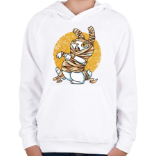 PRINTFASHION Zombi múmia nyúl - Gyerek kapucnis pulóver - Fehér gyerek pulóver, kardigán