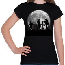 PRINTFASHION Zombi - Női póló - Fekete női póló