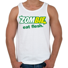 PRINTFASHION Zombi szendvics - Férfi atléta - Fehér atléta, trikó