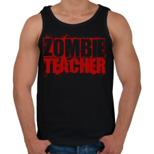 PRINTFASHION Zombi tanár - Férfi atléta - Fekete atléta, trikó