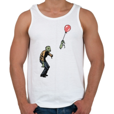 PRINTFASHION Zombie boy - Férfi atléta - Fehér atléta, trikó