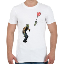PRINTFASHION Zombie boy - Férfi póló - Fehér férfi póló