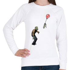PRINTFASHION Zombie boy - Női pulóver - Fehér