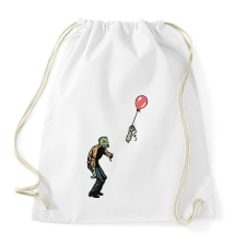 PRINTFASHION Zombie boy - Sportzsák, Tornazsák - Fehér tornazsák
