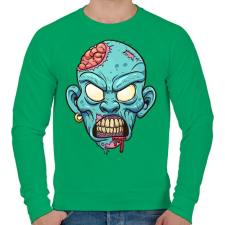 PRINTFASHION Zombie from the hood - Férfi pulóver - Zöld férfi pulóver, kardigán