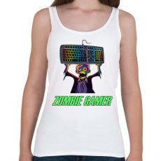 PRINTFASHION Zombie Gamer (PC) - Női atléta - Fehér