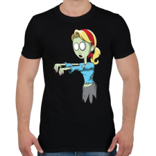 PRINTFASHION Zombie girl - Férfi póló - Fekete férfi póló