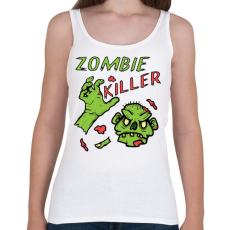 PRINTFASHION Zombie Killer - Női atléta - Fehér