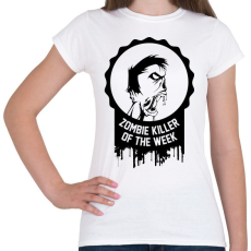 PRINTFASHION Zombie killer of the week - Női póló - Fehér