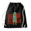 PRINTFASHION Zombie outbreak - Sportzsák, Tornazsák - Fekete