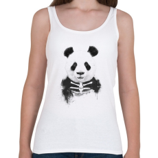 PRINTFASHION Zombie panda - Női atléta - Fehér