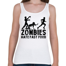 PRINTFASHION Zombies hate - Női atléta - Fehér