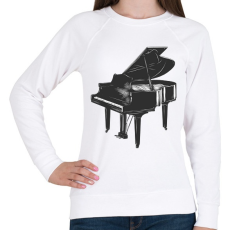 PRINTFASHION Zongora - Női pulóver - Fehér