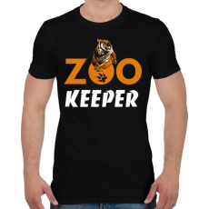 PRINTFASHION ZOO KEEPER - Férfi póló - Fekete