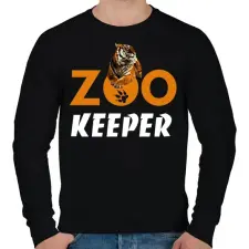 PRINTFASHION ZOO KEEPER - Férfi pulóver - Fekete férfi pulóver, kardigán