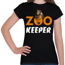 PRINTFASHION ZOO KEEPER - Női póló - Fekete női póló