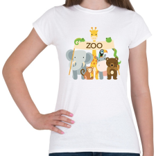 PRINTFASHION Zoo - Női póló - Fehér női póló