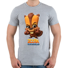 PRINTFASHION Zooba - Besty  - Férfi póló - Sport szürke férfi póló