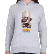 PRINTFASHION Zooba - Bruce - Női kapucnis pulóver - Sport szürke női pulóver, kardigán