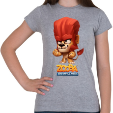 PRINTFASHION Zooba - Duke  - Női póló - Sport szürke