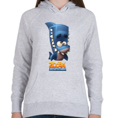 PRINTFASHION Zooba - Finn - Női kapucnis pulóver - Sport szürke