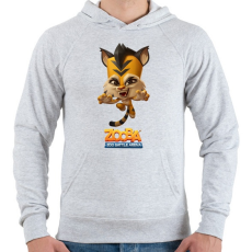 PRINTFASHION Zooba - Jade  - Férfi kapucnis pulóver - Sport szürke