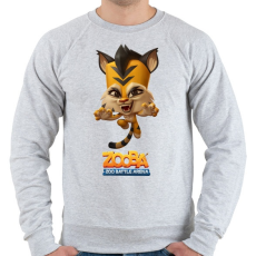 PRINTFASHION Zooba - Jade  - Férfi pulóver - Sport szürke