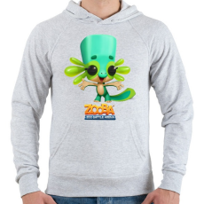 PRINTFASHION Zooba - Lizzy  - Férfi kapucnis pulóver - Sport szürke