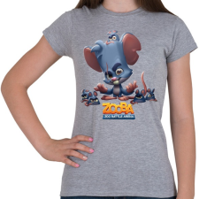 PRINTFASHION Zooba - Louie  - Női póló - Sport szürke női póló