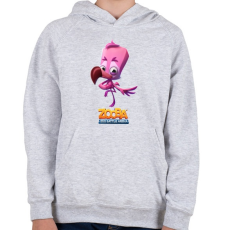 PRINTFASHION Zooba - Milo  - Gyerek kapucnis pulóver - Sport szürke