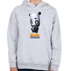 PRINTFASHION Zooba - Ollie  - Gyerek kapucnis pulóver - Sport szürke