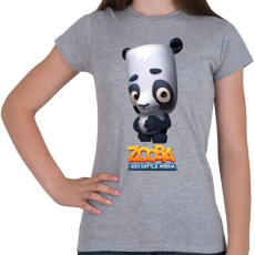 PRINTFASHION Zooba - Ollie  - Női póló - Sport szürke