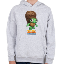 PRINTFASHION Zooba - Shelly - Gyerek kapucnis pulóver - Sport szürke gyerek pulóver, kardigán